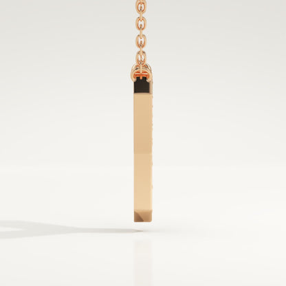 0.23 TCW Round Lab-Grown Diamond Y Initial Necklace