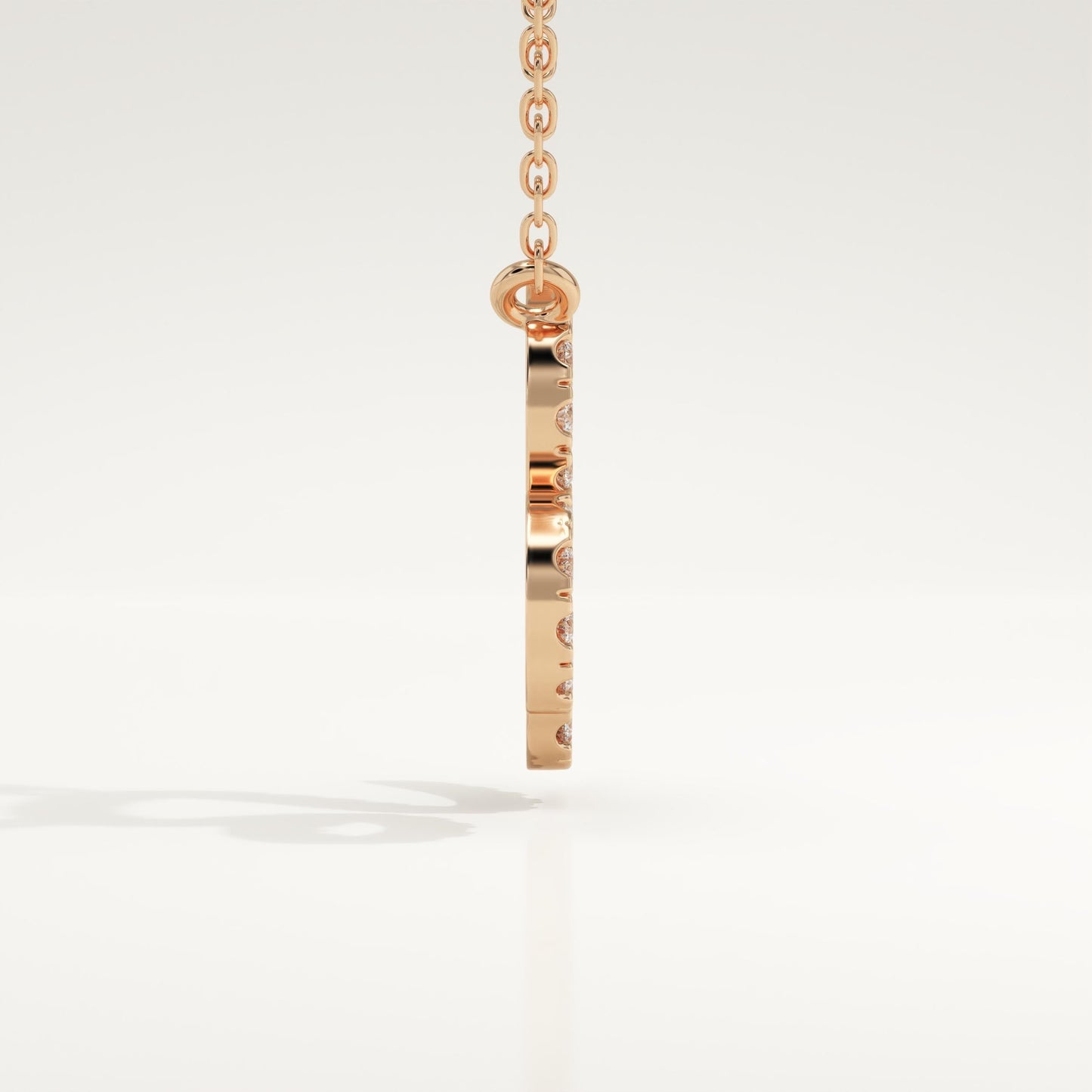 0.14 TCW Round Lab-Grown Diamond Leo Zodiac Necklace