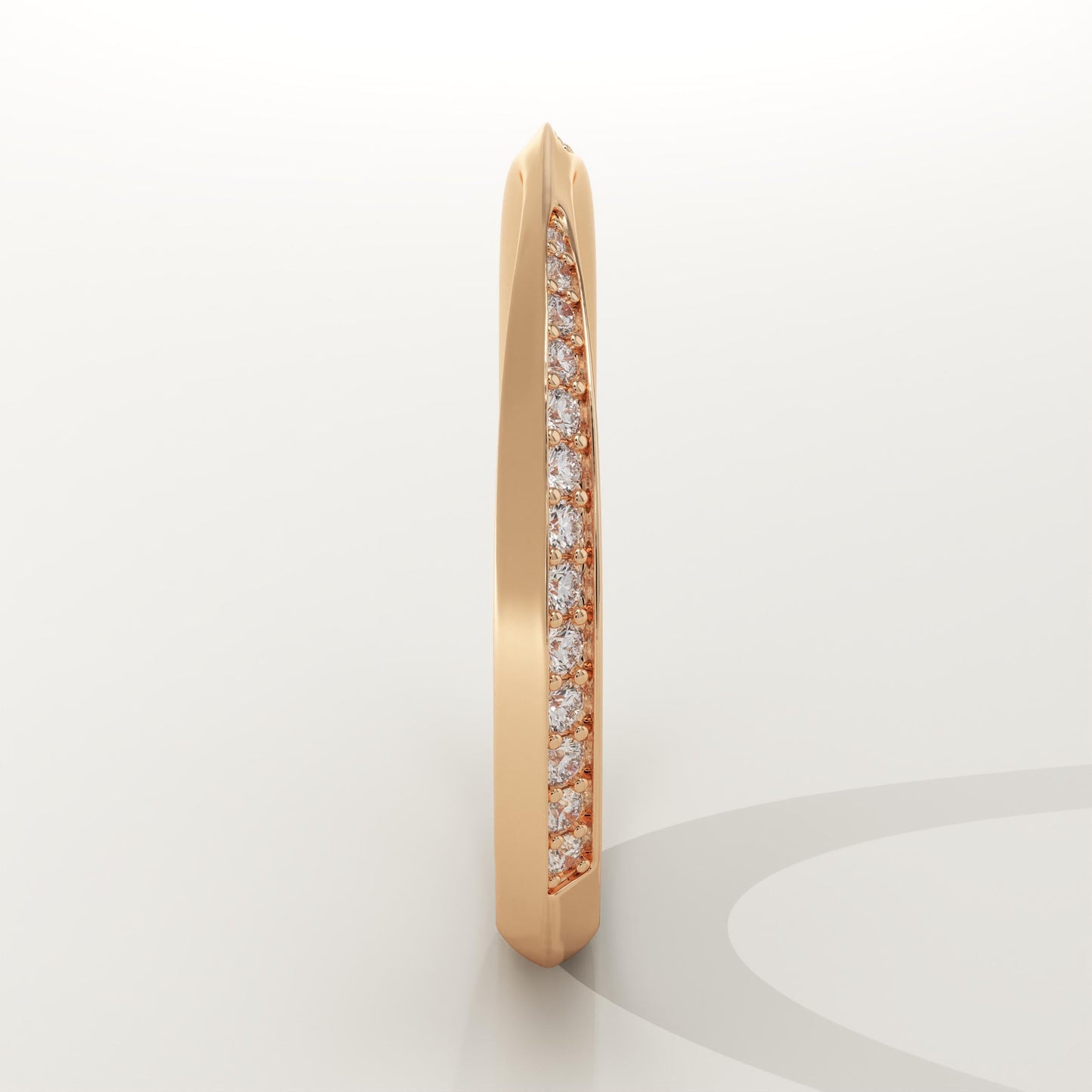 0.16 TCW Round Lab-Grown Diamond Channel Setting Wedding Band