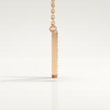 0.31 TCW Round Lab-Grown Diamond N Initial Necklace