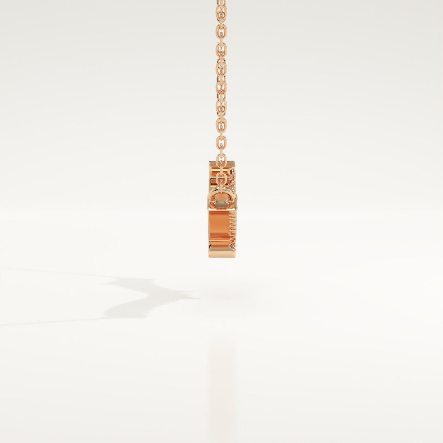 0.123 TCW Round Lab-Grown Diamond Nature Inspired Necklace