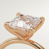 2.0 CT Princess Cut Solitaire Lab-Grown Diamond Engagement Ring