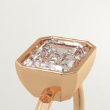 1.5 CT East West Emerald Cut Bezel Lab-Grown Diamond Engagement Ring