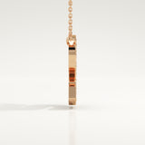 0.77 TCW Round Lab-Grown Diamond S Initial Necklace