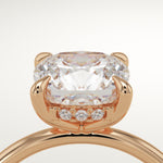 2.0 CT Cushion Cut Hidden Halo Lab-Grown Diamond Engagement Ring