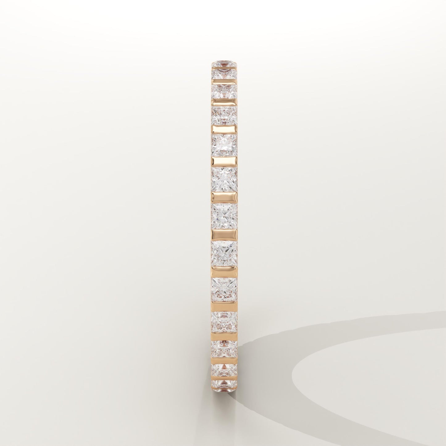 0.54 TCW Princess Lab-Grown Diamond Full Eternity Wedding Band