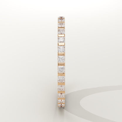 0.54 TCW Princess Lab-Grown Diamond Full Eternity Wedding Band