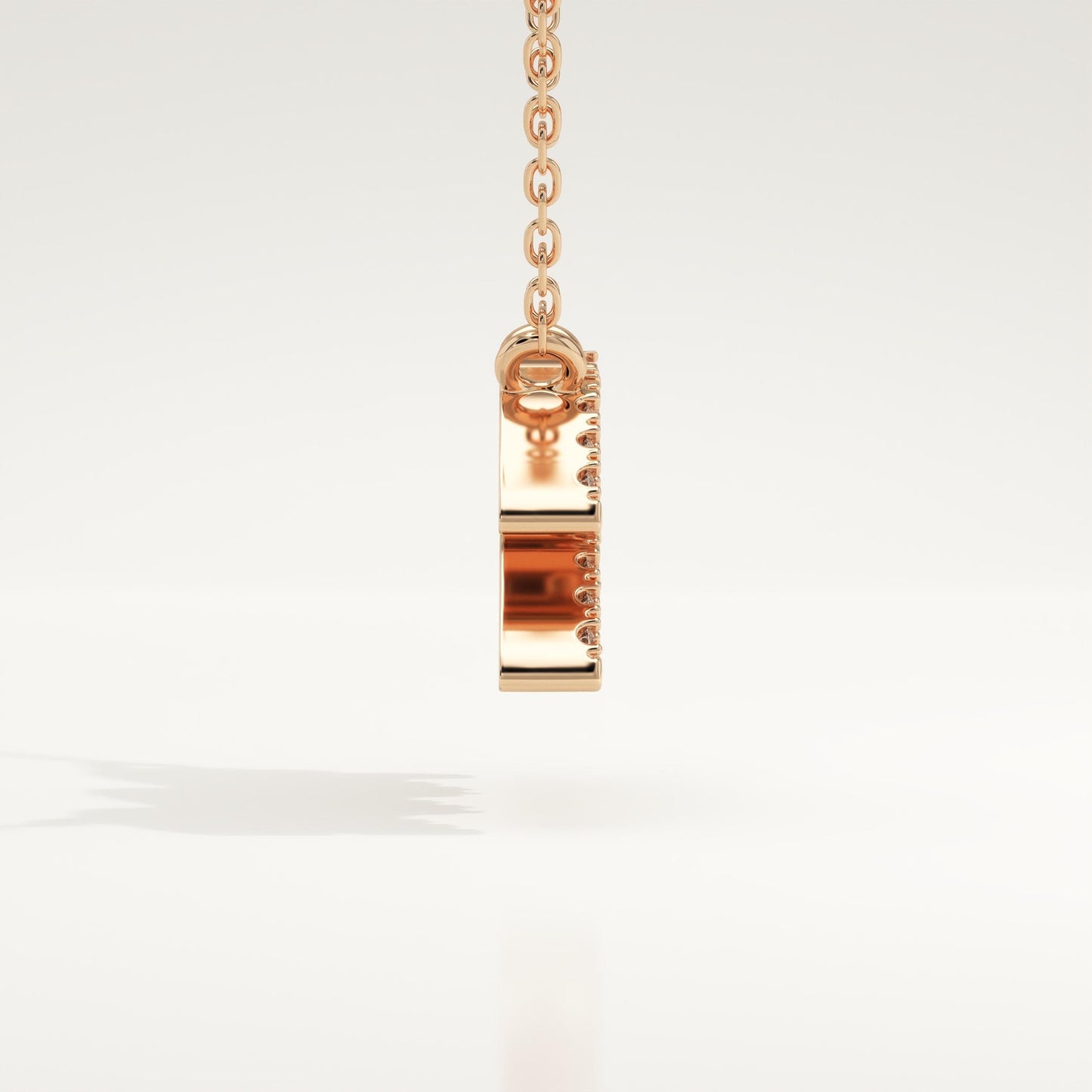 0.114 TCW Round Lab-Grown Diamond Aquarius Zodiac Necklace