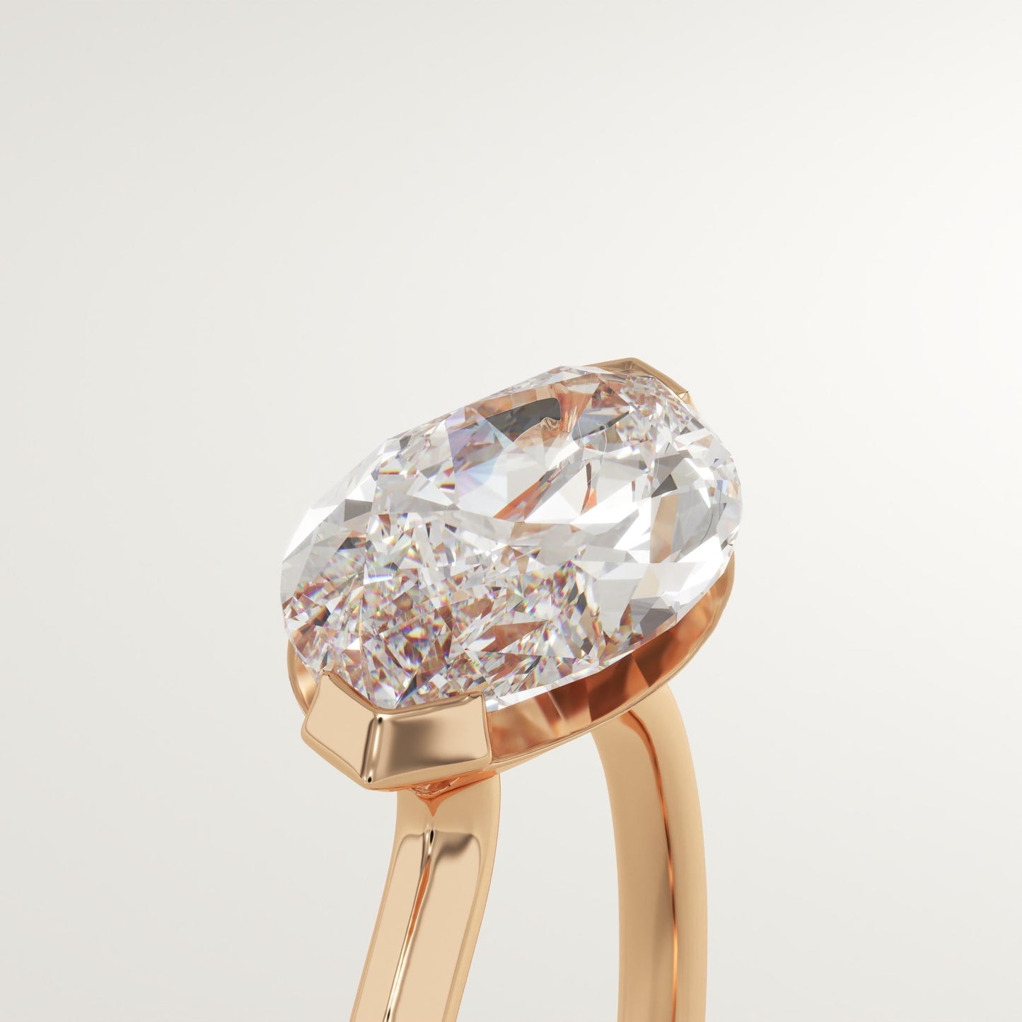1.75 CT East West Marquise Cut Solitaire Moissanite Engagement Ring