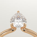 2.0 CT Pear Cut Solitaire Lab-Grown Diamond Engagement Ring