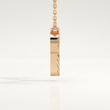 0.098 TCW Round Lab-Grown Diamond Aries Zodiac Necklace