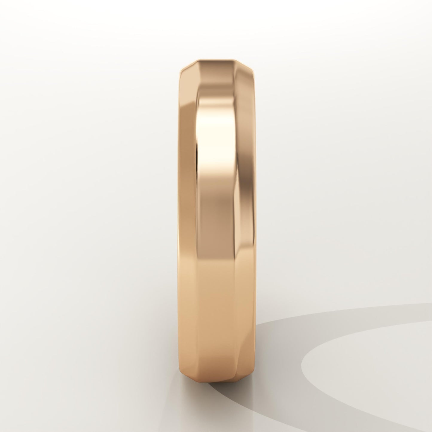 Beveled Edge Wedding Band