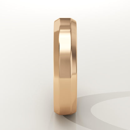 Beveled Edge Wedding Band