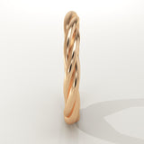 Twisted Shank Wedding Band
