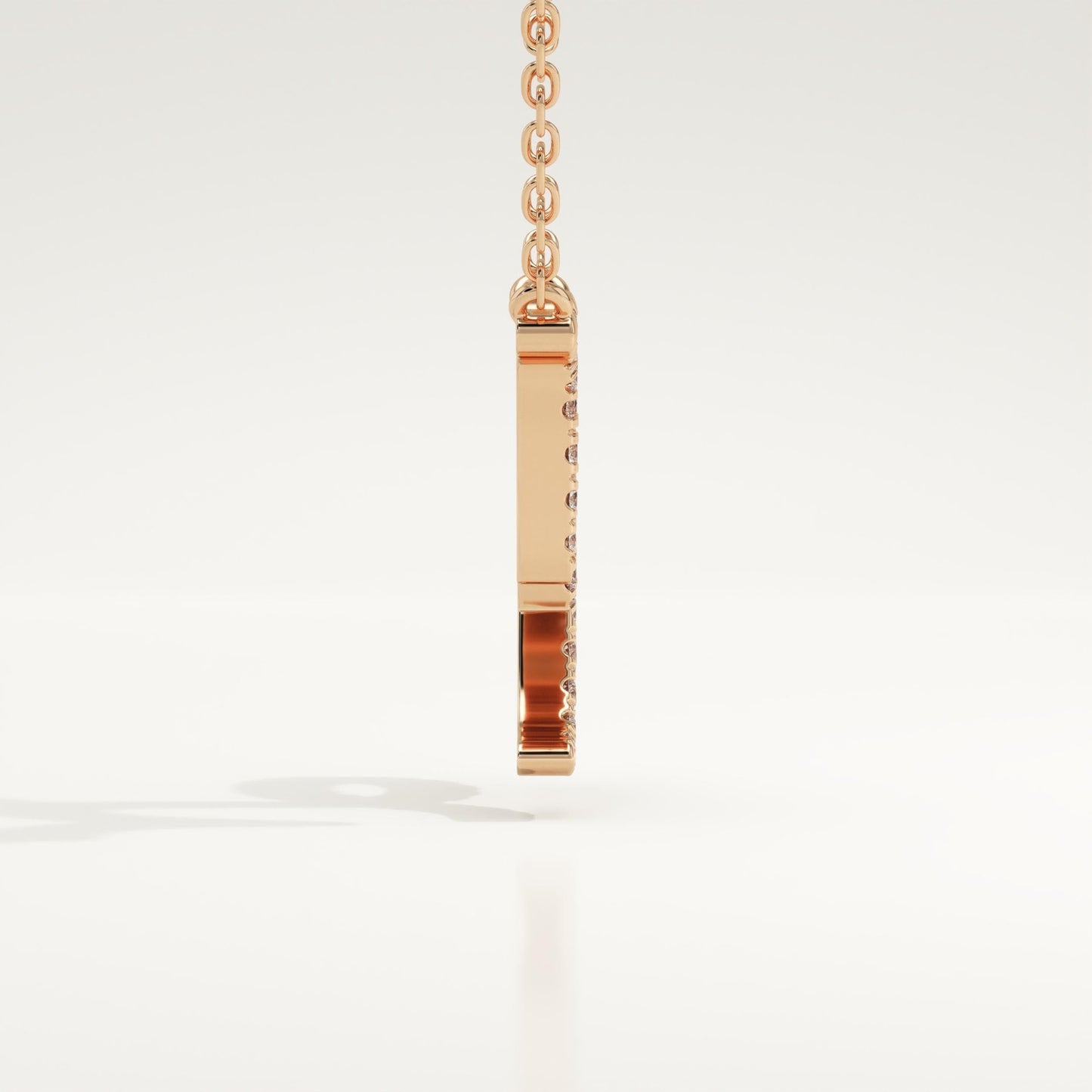 0.108 TCW Round Lab-Grown Diamond Capricon Zodiac Necklace
