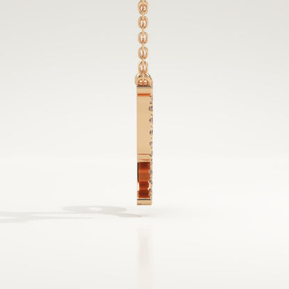 0.108 TCW Round Lab-Grown Diamond Capricon Zodiac Necklace