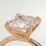 2.0 CT Asscher Cut Solitaire Lab-Grown Diamond Engagement Ring