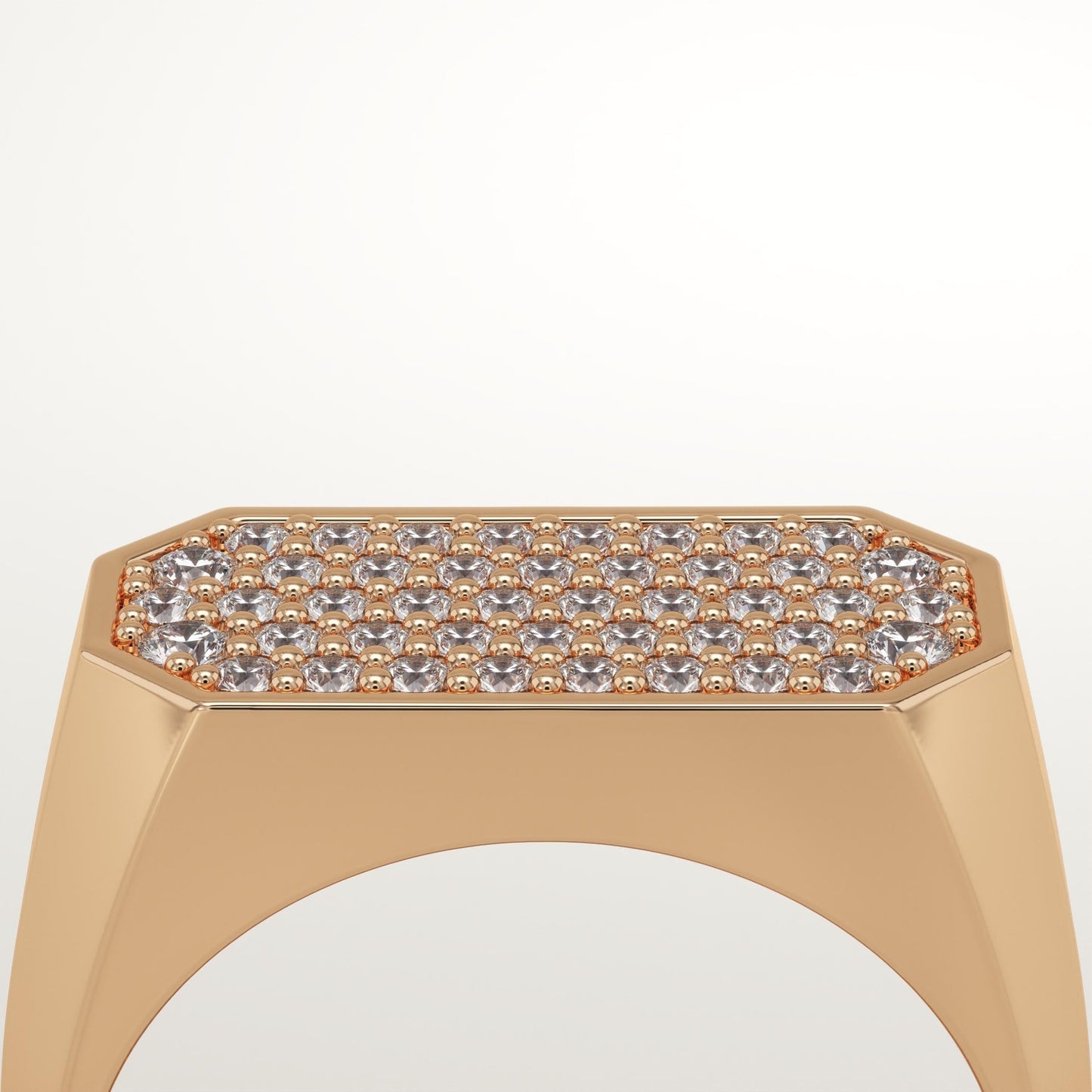 0.41 TCW Round Lab-Grown Diamond Multi Stone Wedding Band For Men
