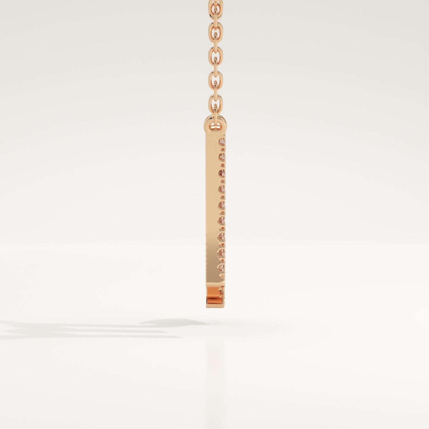 0.093 TCW Round Lab-Grown Diamond Virgo Zodiac Necklace