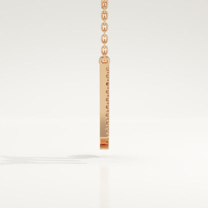 0.093 TCW Round Lab-Grown Diamond Virgo Zodiac Necklace