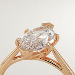 2.0 CT Marquise Cut Solitaire Lab-Grown Diamond Engagement Ring