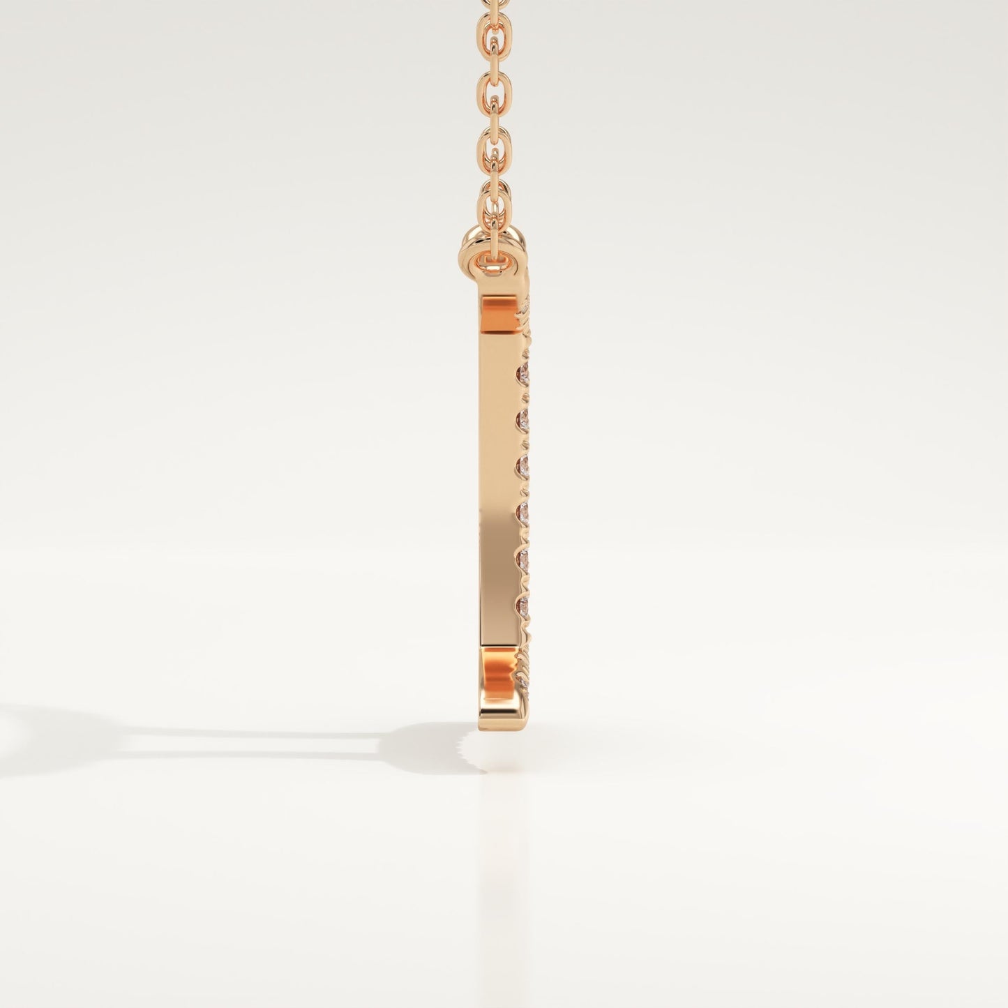 0.13 TCW Round Lab-Grown Diamond Gemini Zodiac Necklace