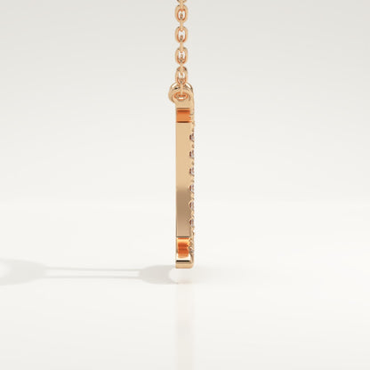 0.13 TCW Round Lab-Grown Diamond Gemini Zodiac Necklace