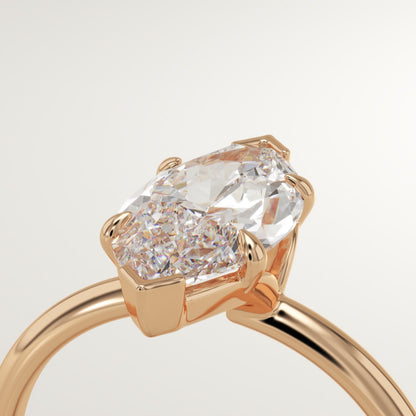 1.75 CT Marquise Cut Solitaire Moissanite Engagement Ring