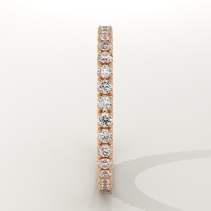 0.74 TCW Round Lab-Grown Diamond Full Eternity Wedding Band