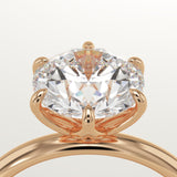 1.5 CT Round Cut Solitaire Lab-Grown Diamond Engagement Ring
