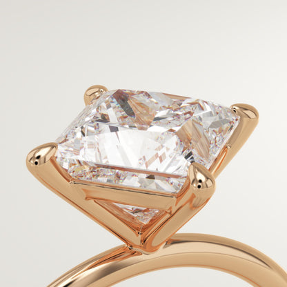 East West Princess Cut Solitaire Lab-Grown Diamond Engagement Ring
