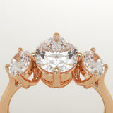 2.0 CT Oval Cut Three Stone Lab-Grown Diamond Engagement Ring