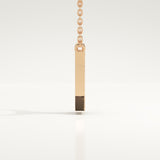 0.083 TCW Round Lab-Grown Diamond I Initial Necklace