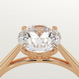 2.0 CT Round Cut Solitaire Lab-Grown Diamond Engagement Ring