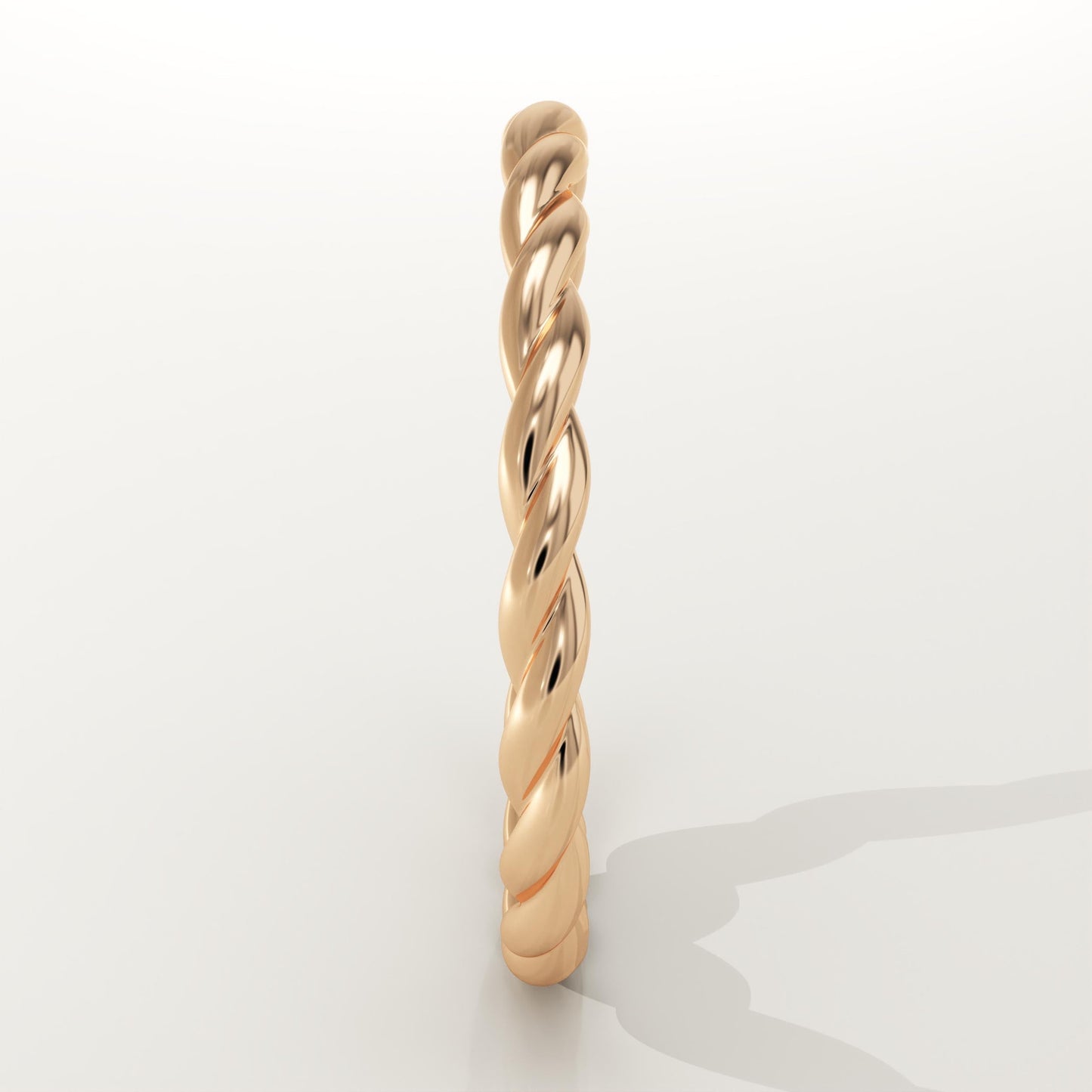 Twisted Shank Wedding Band