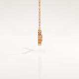 0.07 TCW Round Lab-Grown Diamond Nature Inspired Necklace