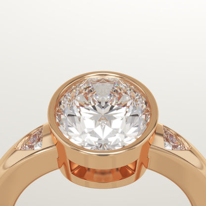 Oval Cut Three Stone Lab-Grown Diamond Engagement Ring