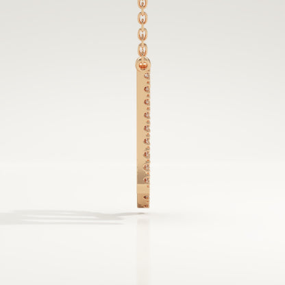 0.204 TCW Round Lab-Grown Diamond Virgo Zodiac Necklace