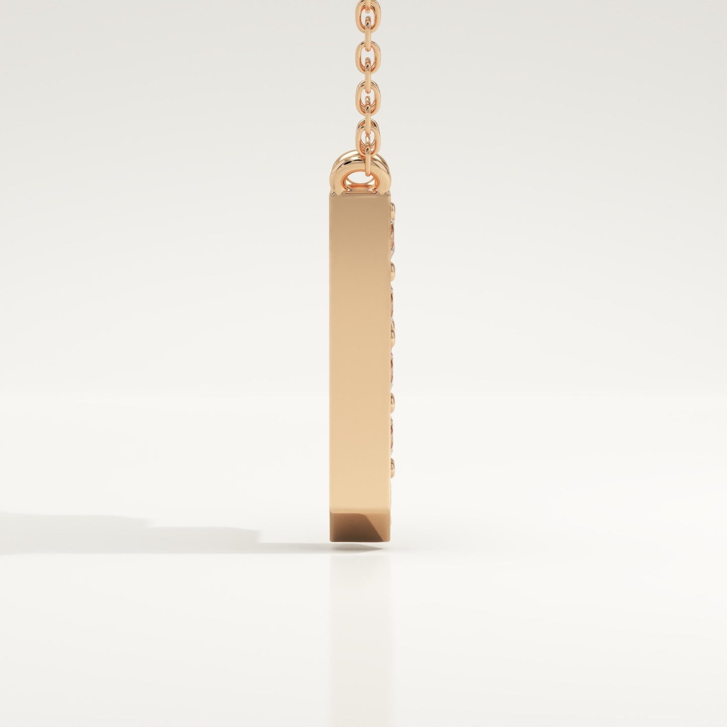 0.342 TCW Round Lab-Grown Diamond F Initial Necklace