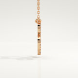 0.14 TCW Round Lab-Grown Diamond Leo Zodiac Necklace