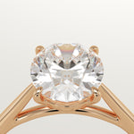 2.0 CT Oval Cut Solitaire Lab-Grown Diamond Engagement Ring