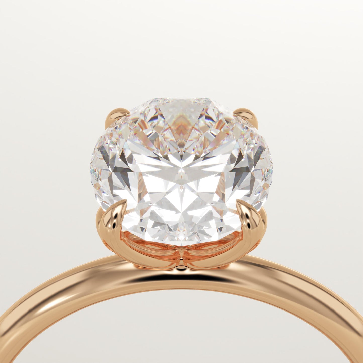 Oval Cut Solitaire Lab-Grown Diamond Engagement Ring