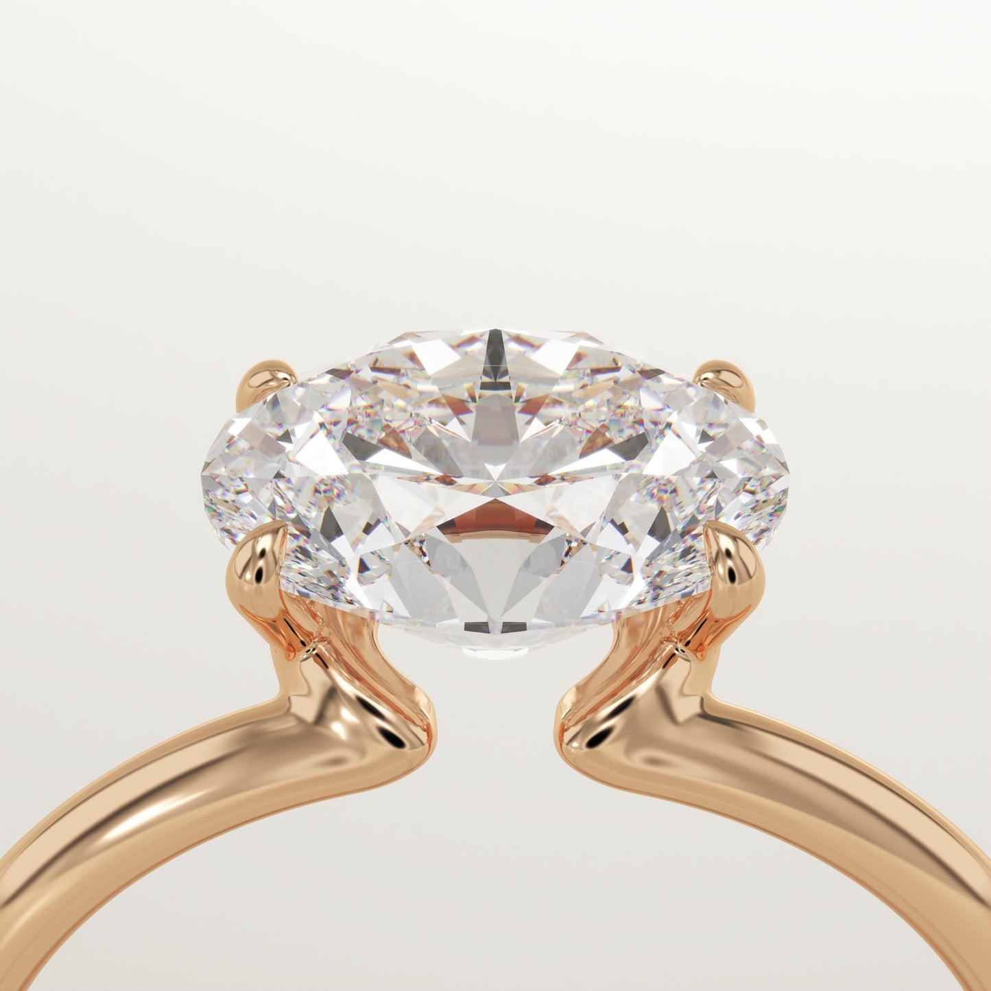 Oval Cut Solitaire Lab-Grown Diamond Engagement Ring