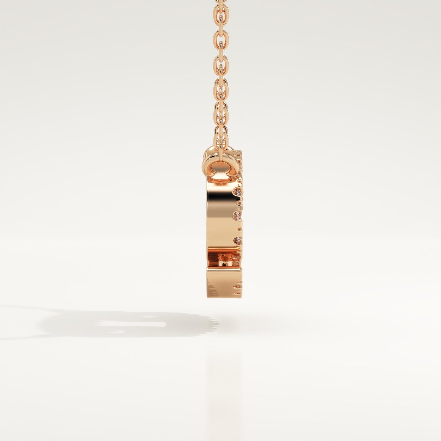 0.175 TCW Round Lab-Grown Diamond Cancer Zodiac Necklace