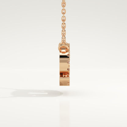 0.175 TCW Round Lab-Grown Diamond Cancer Zodiac Necklace