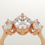 2.0 CT Oval Cut Three Stone Lab-Grown Diamond Engagement Ring