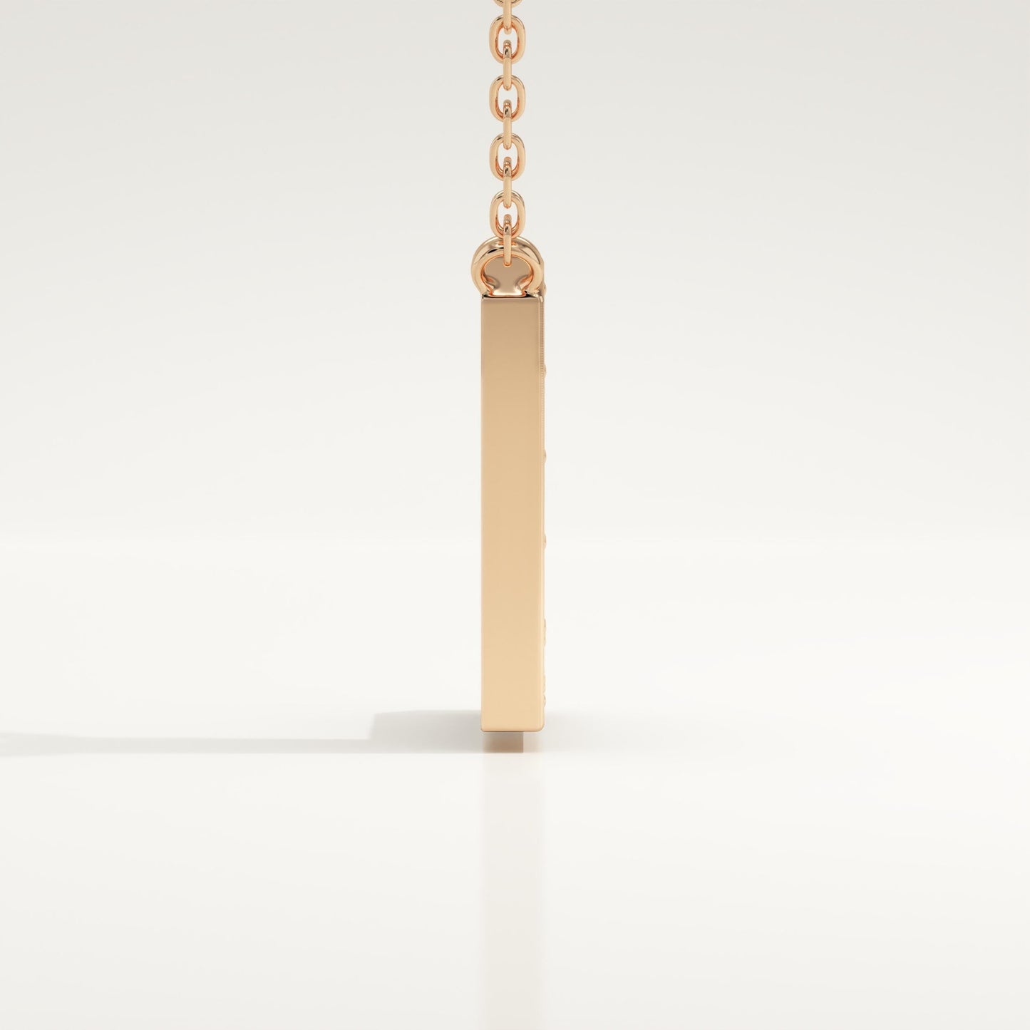 0.24 TCW Round Lab-Grown Diamond L Initial Necklace