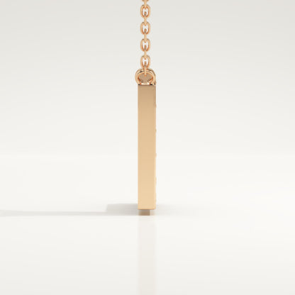 0.24 TCW Round Lab-Grown Diamond L Initial Necklace