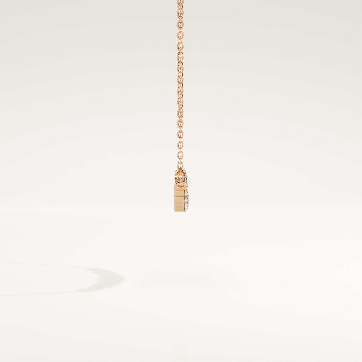 0.413 TCW Round Lab-Grown Diamond Curved Necklace