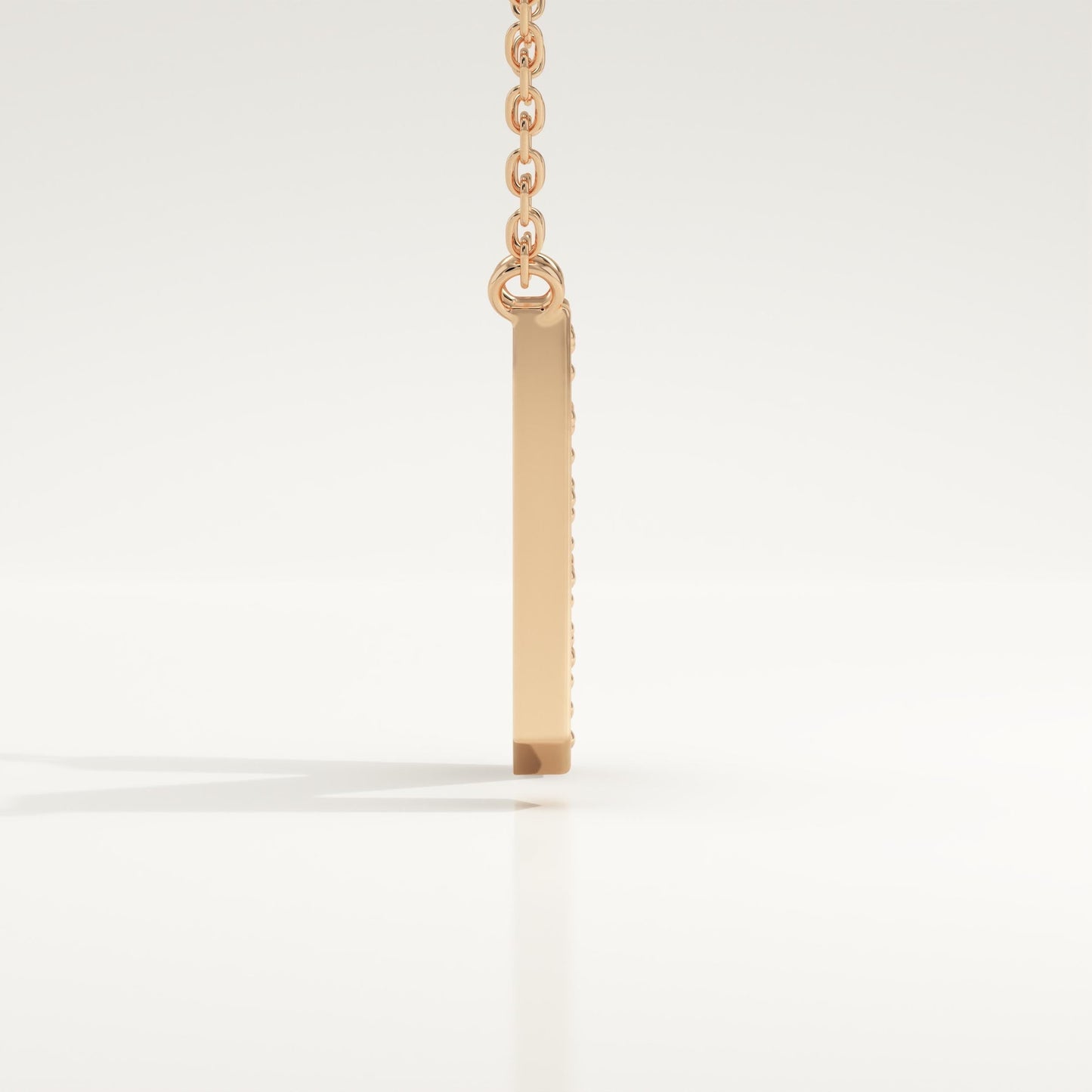 0.31 TCW Round Lab-Grown Diamond N Initial Necklace